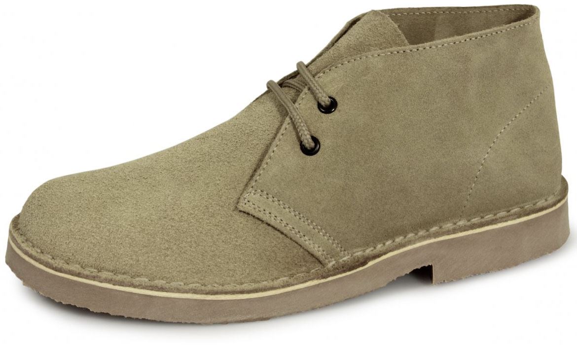 Mens Retro Desert Dessert Boots Indie Sixties 60's Style TAUPE UK
