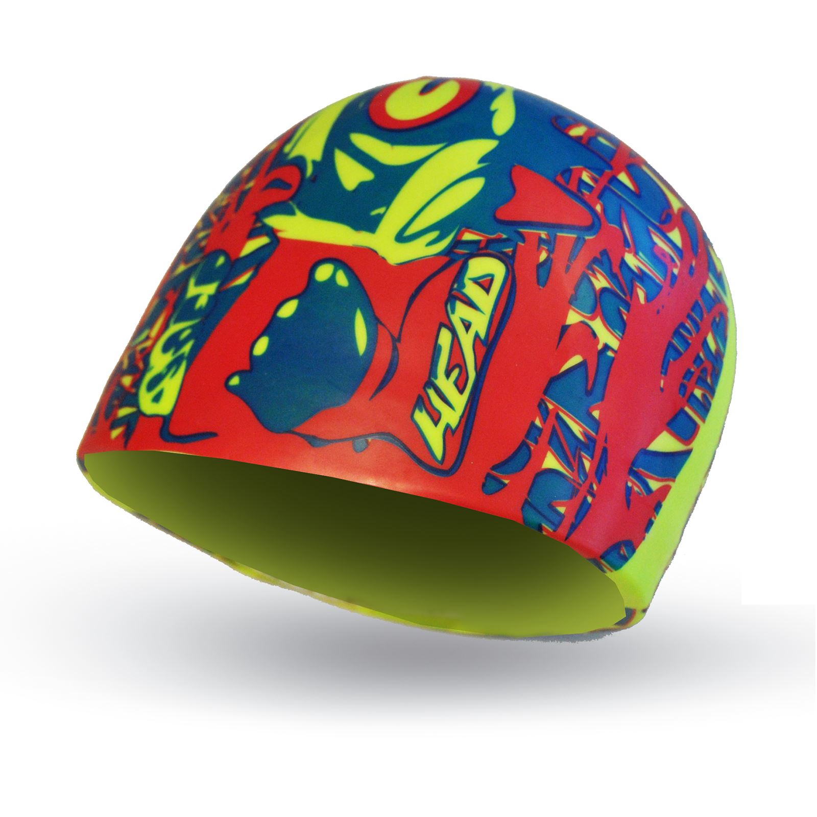 NEW Head Childrens Silicone Swim Cap Fun Cool Designs Kids Girls