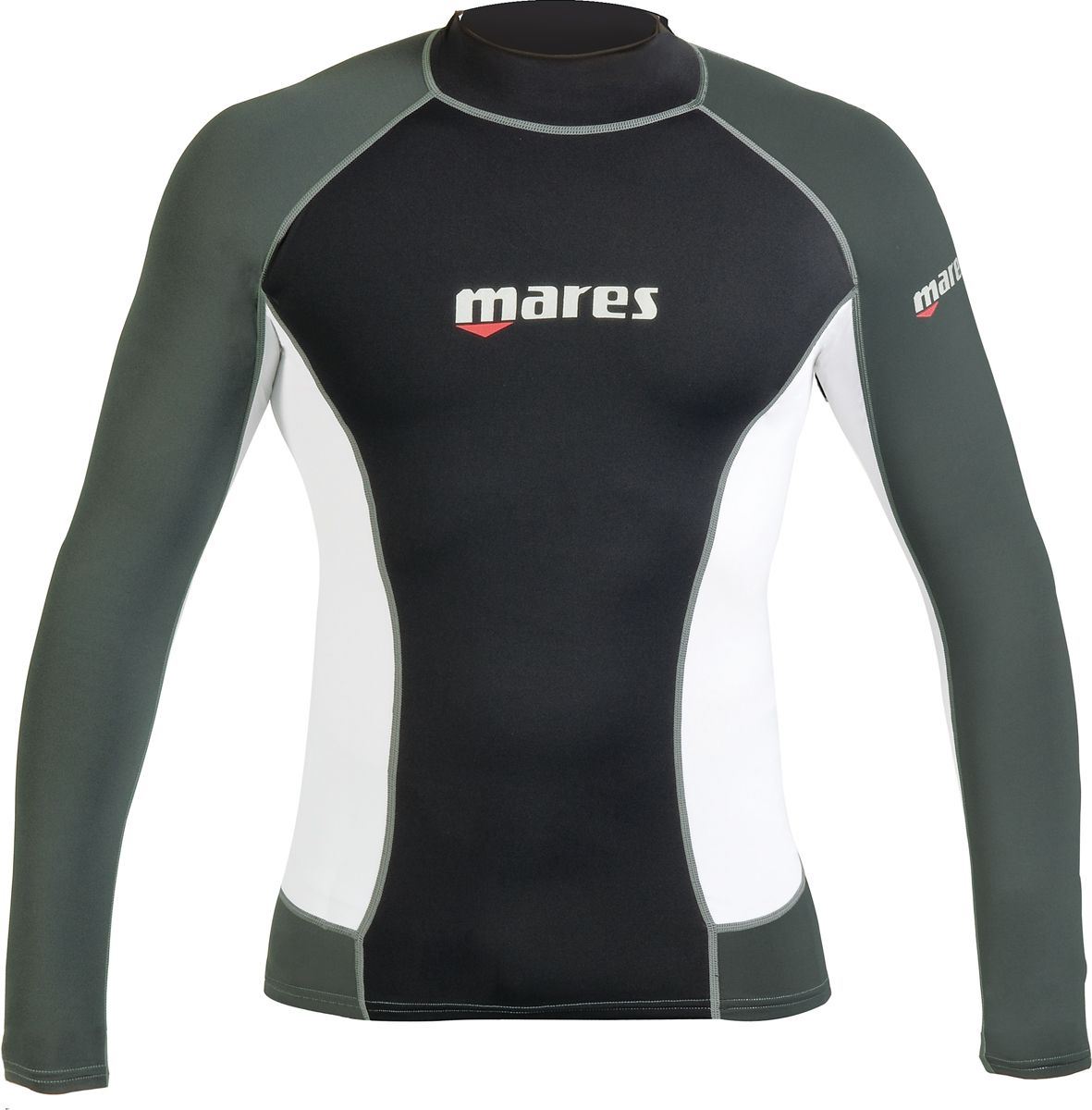 MARES Men's LYCRA SPANDEX RASH VEST Long Sleeves Dive Snorkel Swim