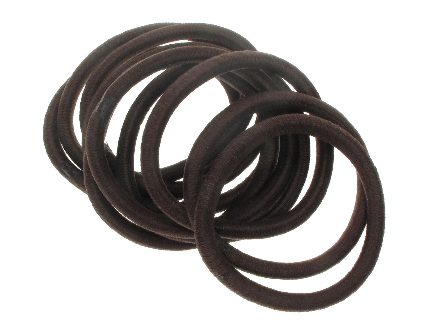 Dark Brown Snag Free Hairband Hair Elastics Bobbles No Metal Hair