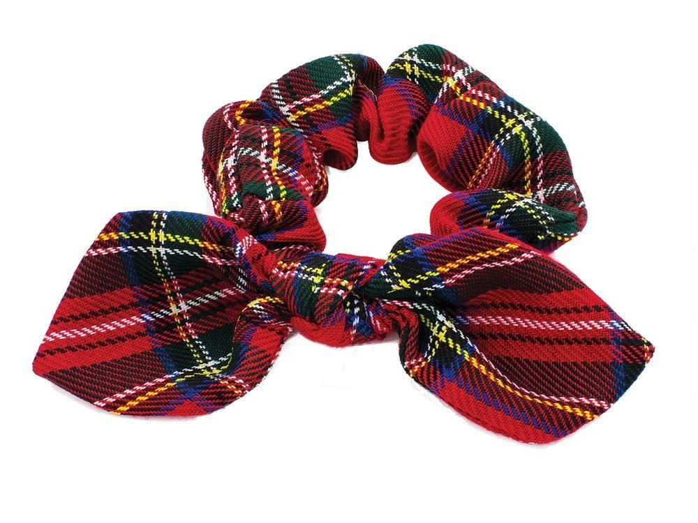 Red Tartan Hair Scrunchie Bobble Hair Accessories UK eBay