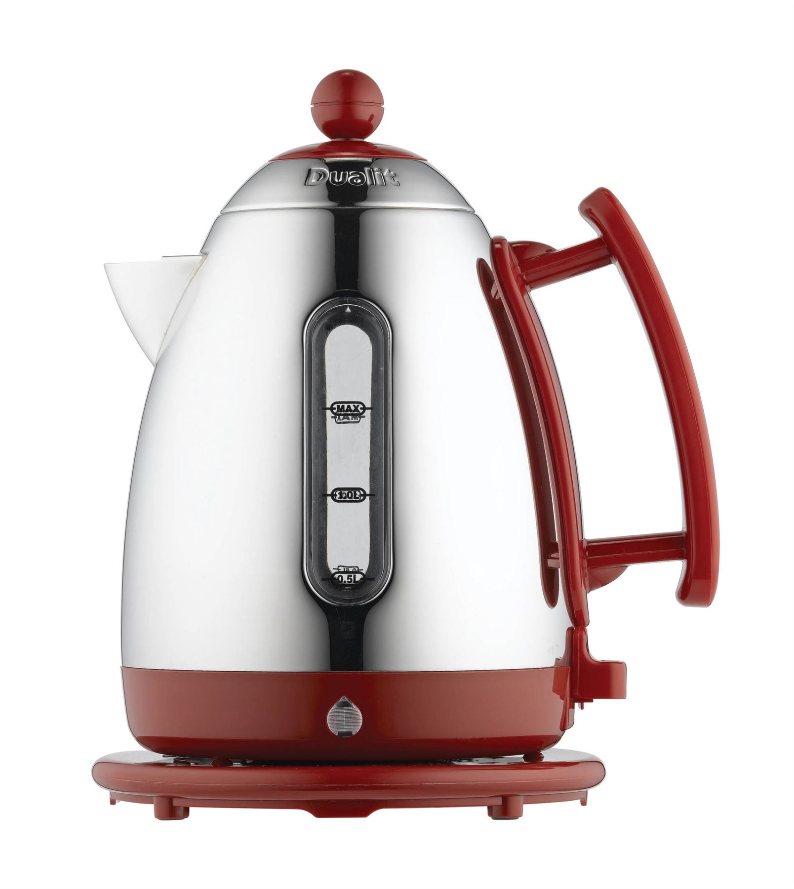 Dualit 1.5L Cordless Jug Kettle S/Steel Red Trim eBay