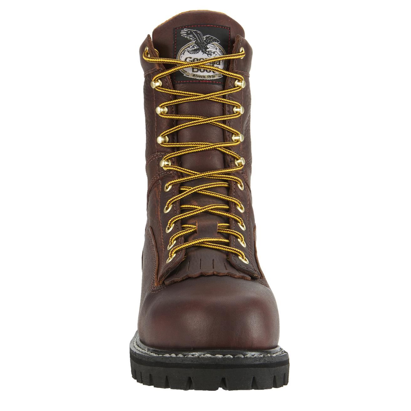 Mens Low Heel Logger Boots