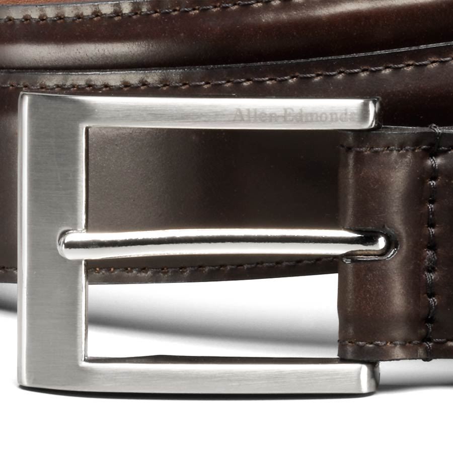 Allen Edmonds Cordovan Tab Men's Cordovan Leather Dress Belt eBay