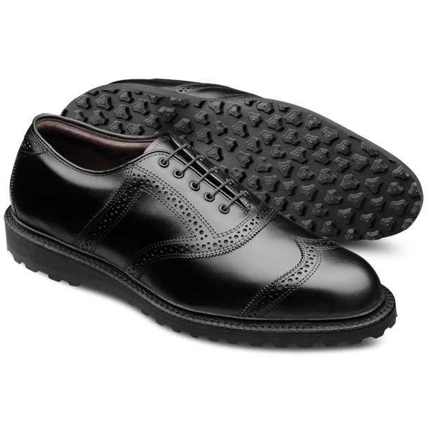 Allen Edmonds Legend Golf Shoes with Spikeless Sole Black Calf (5001)