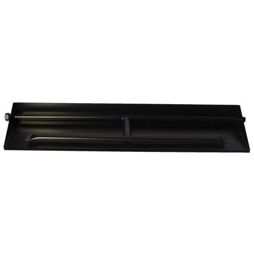 28" Powder Coated Dual Burner Pan For 36" Log Set 28" Powder Coated Dual Burner Pan For 36" Log Set