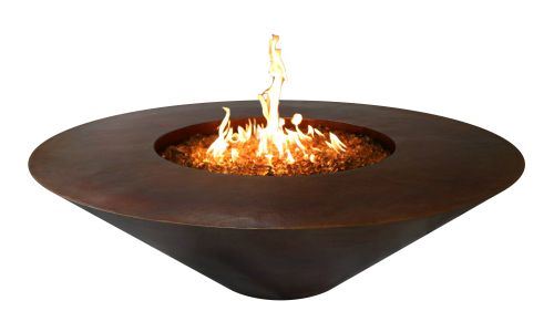 Copper Round Fire Pit - NG By The Outdoor Plus Copper Round Fire Pit - NG By The Outdoor Plus