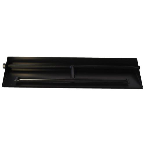 27" Powder Coated Dual Burner Pan For 30" Log Set 27" Powder Coated Dual Burner Pan For 30" Log Set
