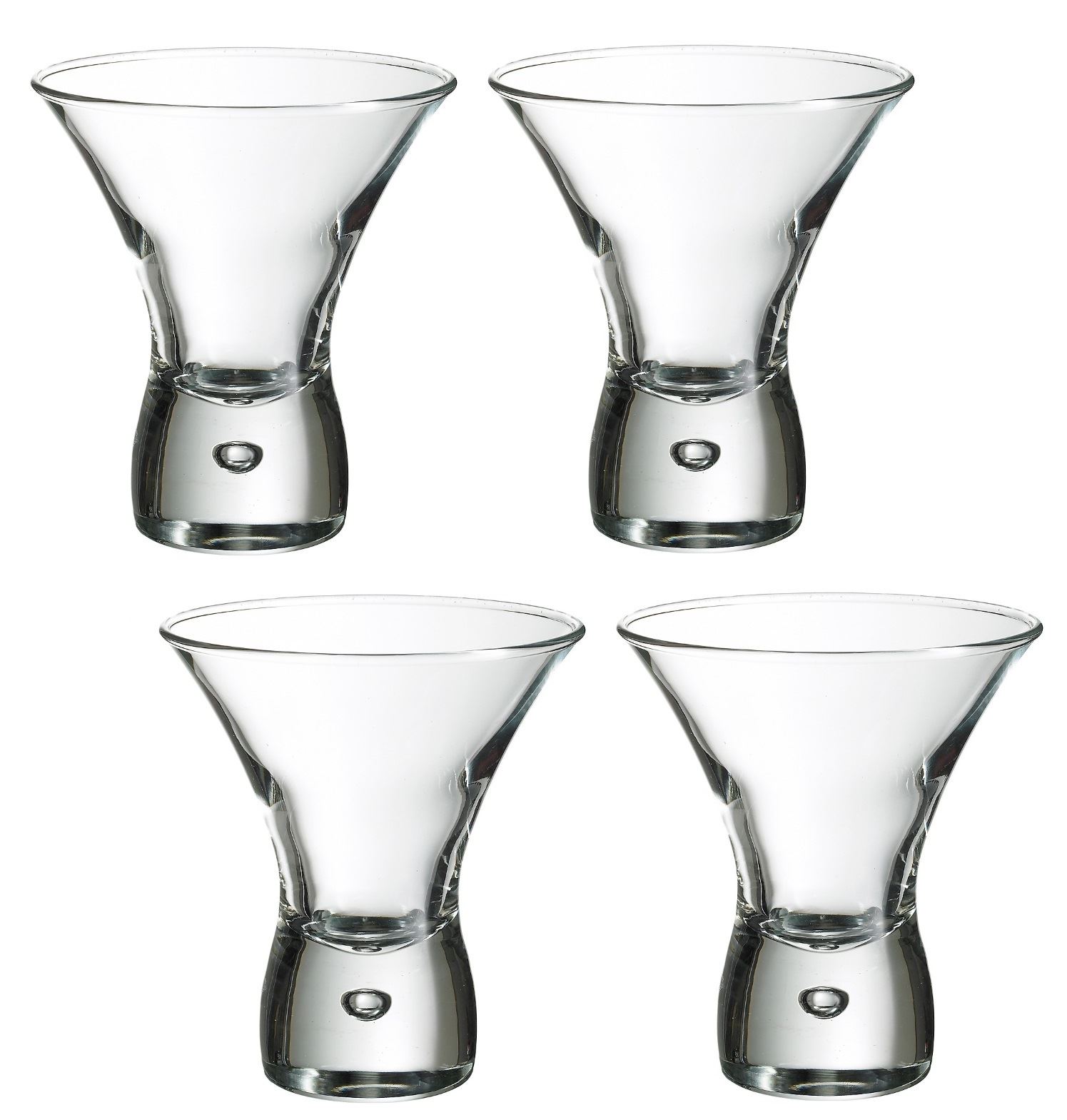 Durobor Set of 2, 4 or 6, 240ml 8floz Cancun Bubble Cocktail Martini