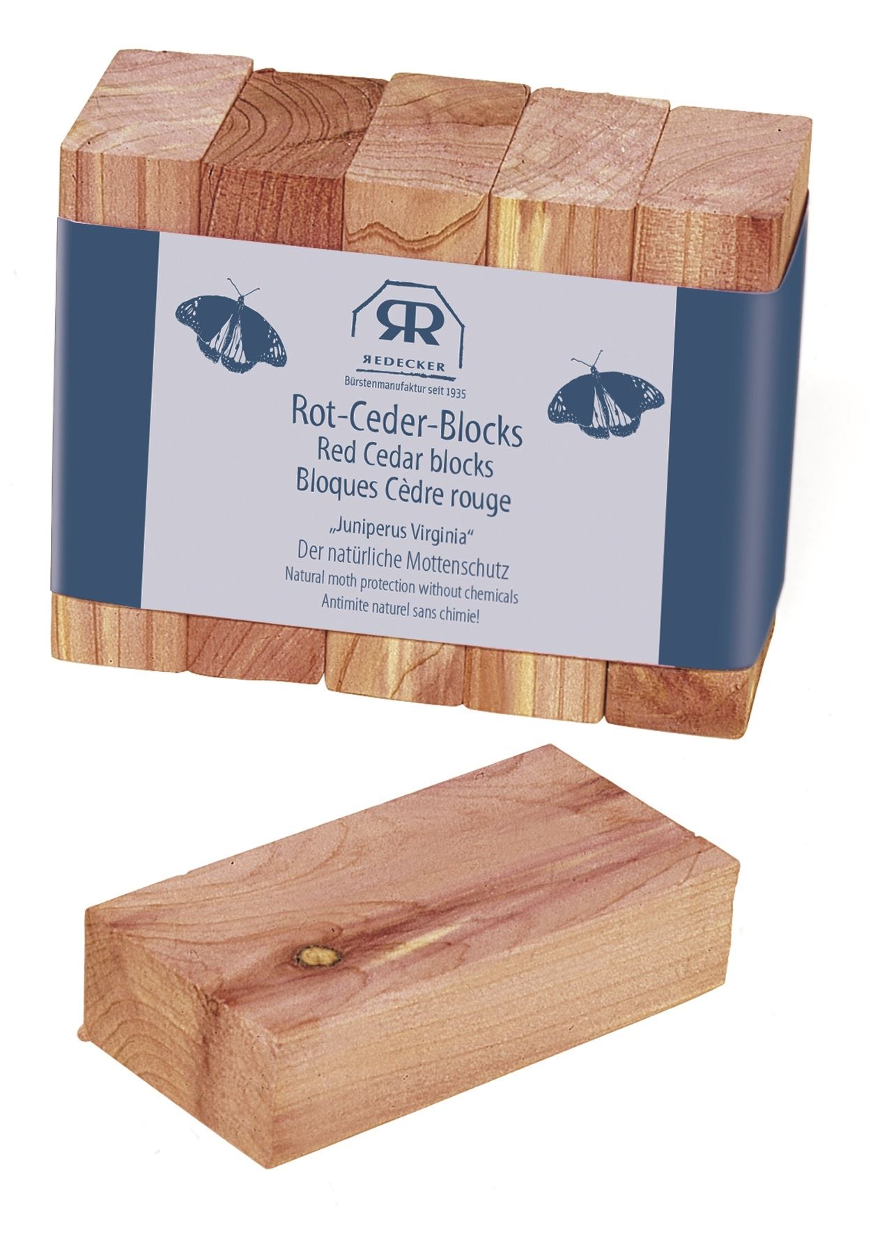 Redecker Cedar Oil, Cedar Blocks for Moth Protection or Copper Cleaning
