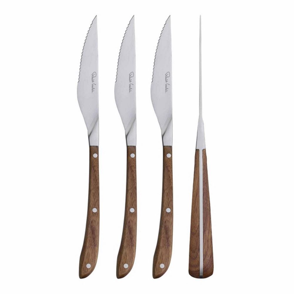 Robert Welch Steak or Pizza Knives Set Trattoria Stanton Signature