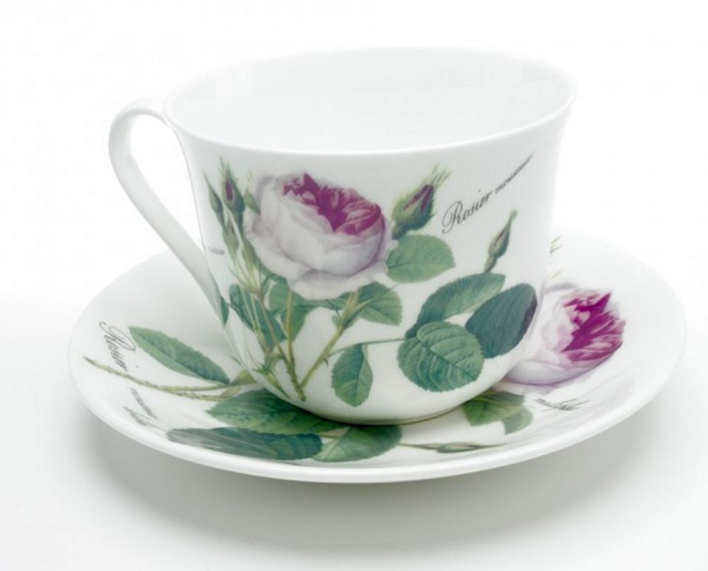 Roy Kirkham Redoute Rose China Teacup, Saucers, Mugs or Tea for One