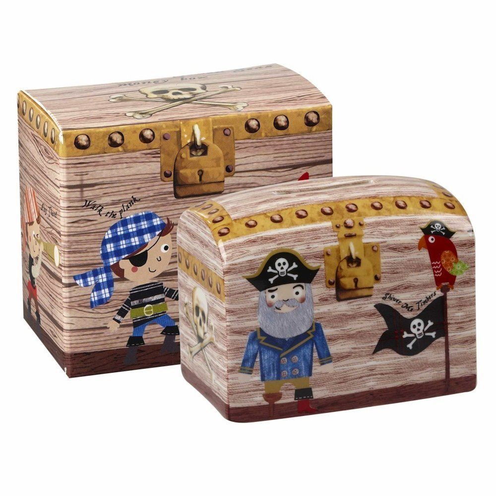 Churchill China Pirates Treasure Chest Child's Money Box / Piggy Bank
