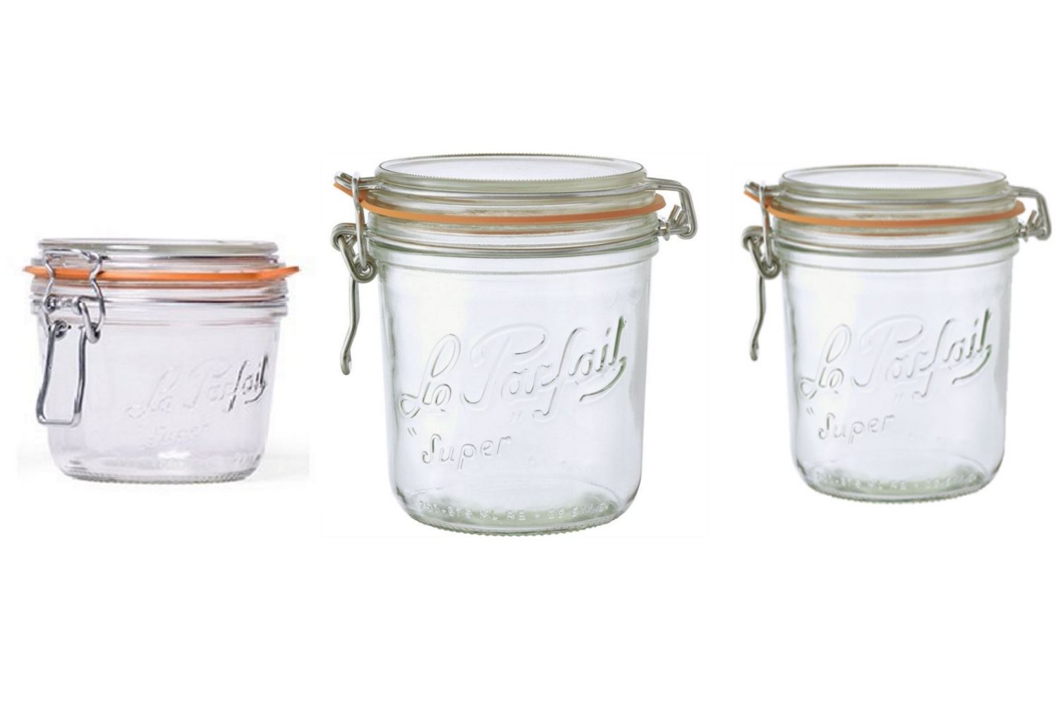 Le Parfait Super Terrine Preserving Jars 125, 200, 250, 275, 350, 500