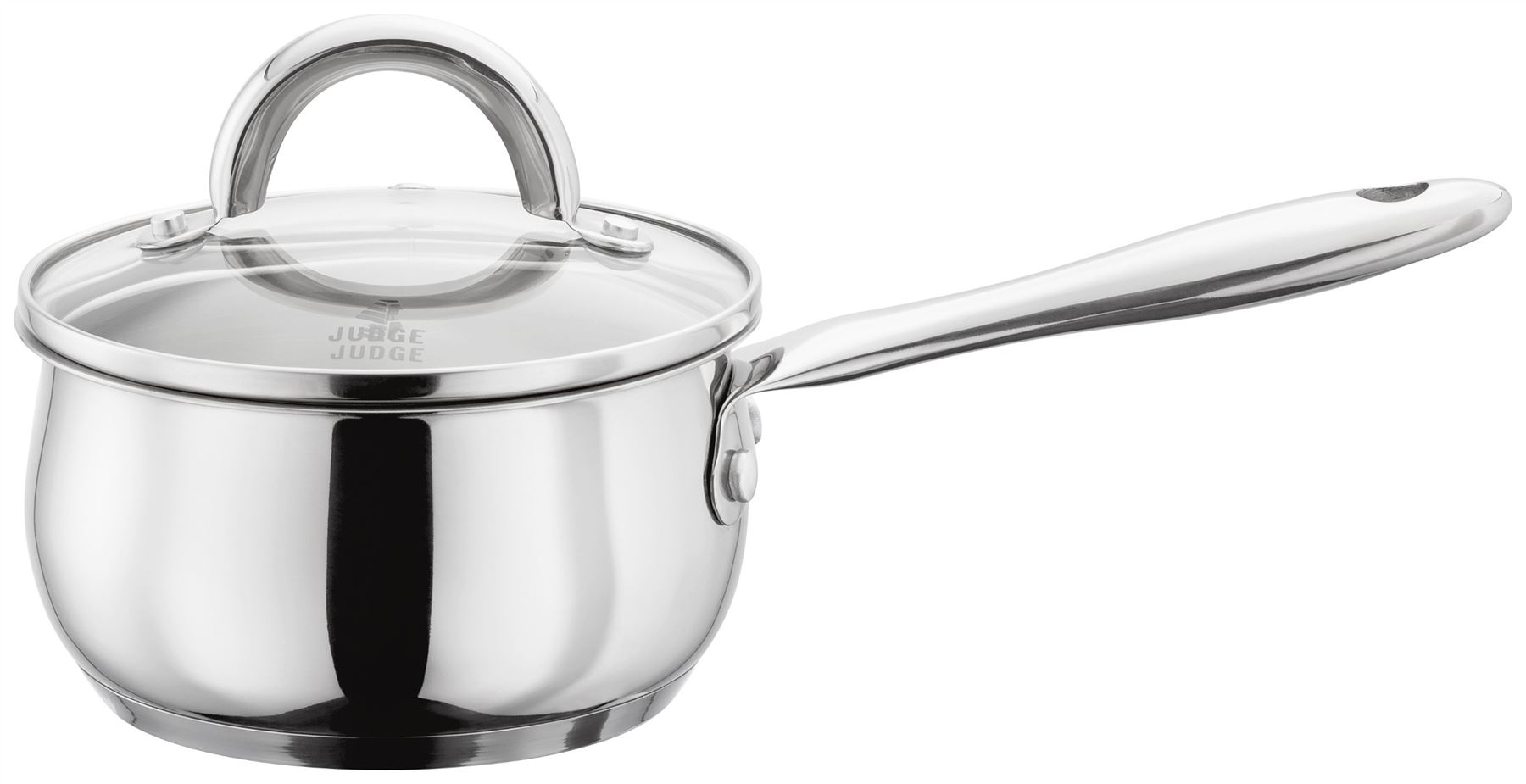 Judge Classic Stainless Steel Induction Milk Pan or Saucepan 14, 16, 18