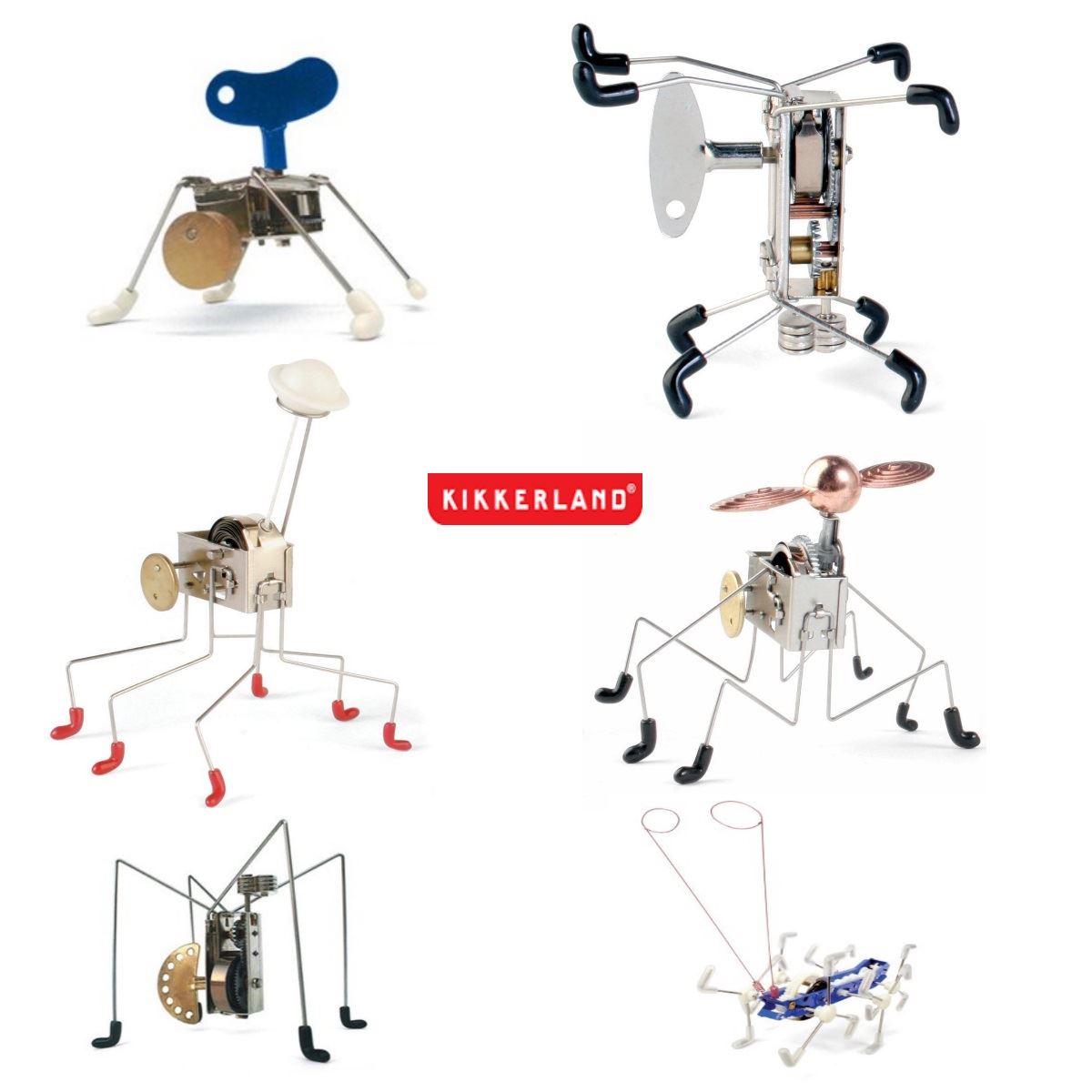 Kikkerland Wind Up Toys, Gadgets, Robots, Mechanical Toy eBay