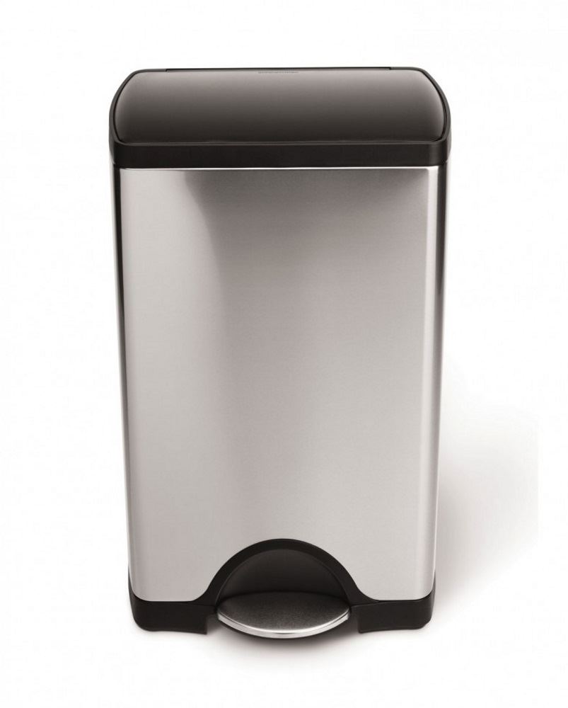 Simplehuman Stainless Steel Pedal, Touch Bar Waste Bins, 10L, 30L, 38L