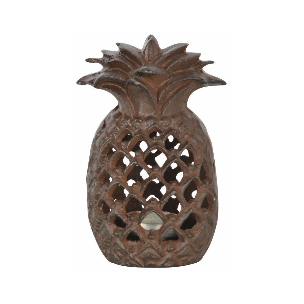Fallen Fruits Cast Iron Pineapple Indoor/Outdoor Tealight Candle Holder Lantern eBay