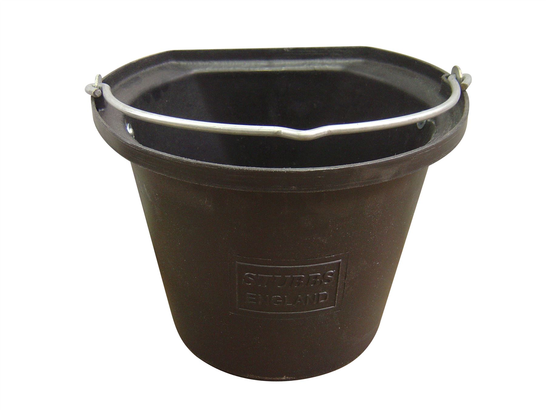 STUBBS HANGING BUCKET FLAT SIDED SMALL S85 EQUINE HORSE BUCKETS & TUBS