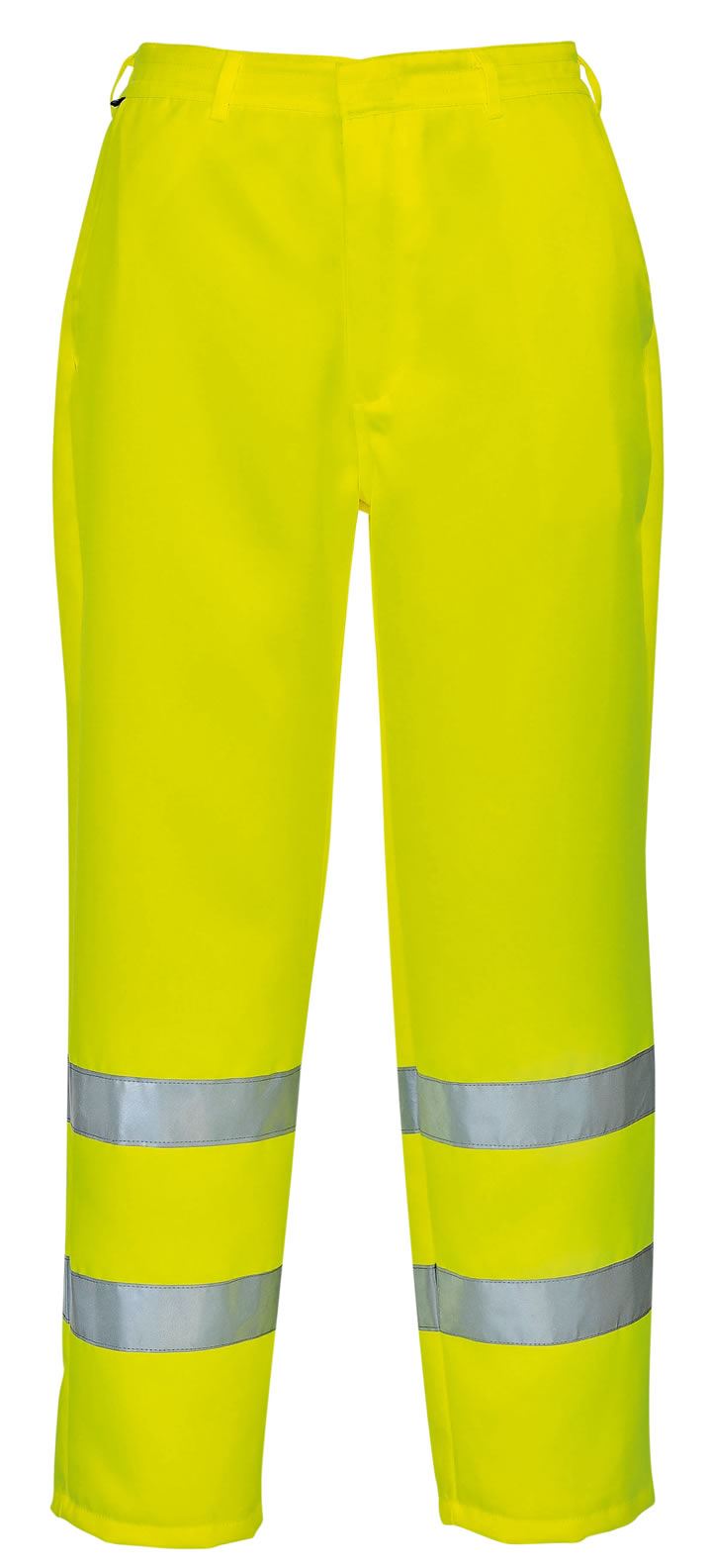 HI VIS Safety Work Trousers Pants High Visibility Belt Loop Half XS