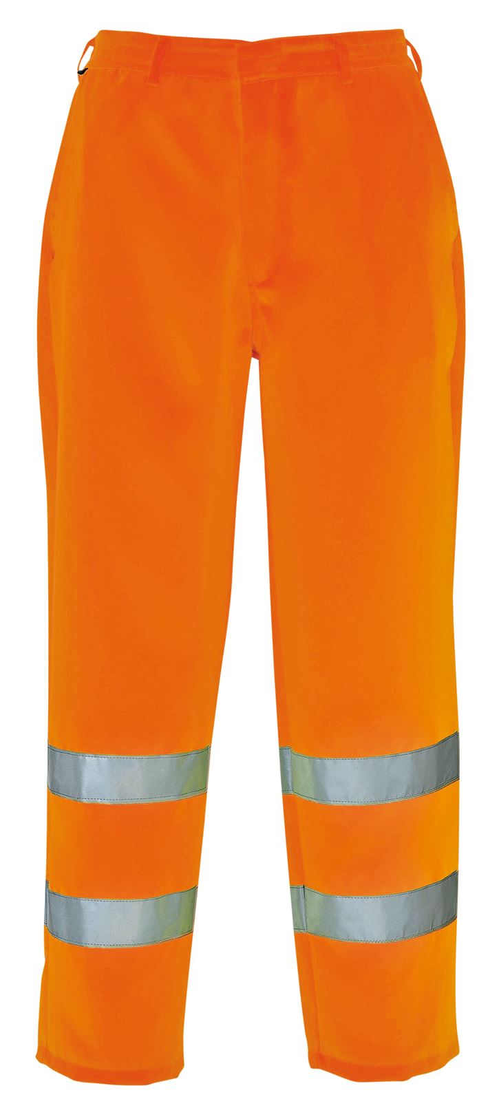 HI VIS Safety Work Trousers Pants High Visibility Belt Loop Half XS