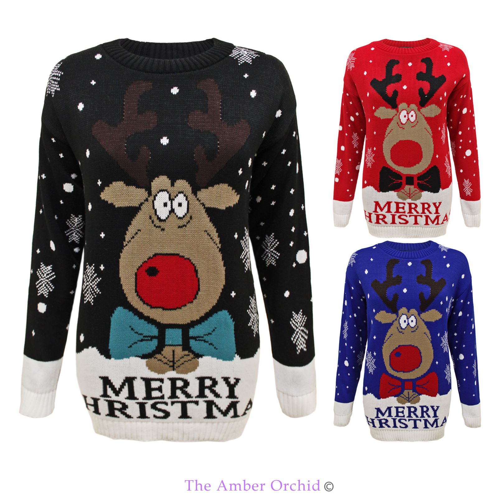 unisex damen herren merry weihnachtspullover ren unisex damen herren merry weihnachtspullover ren