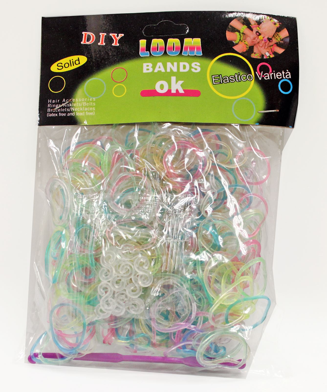 600 COLOURFUL RAINBOW BRIGHT NEON LOOM BANDS RUBBER TOOL BRACELET LOOMS