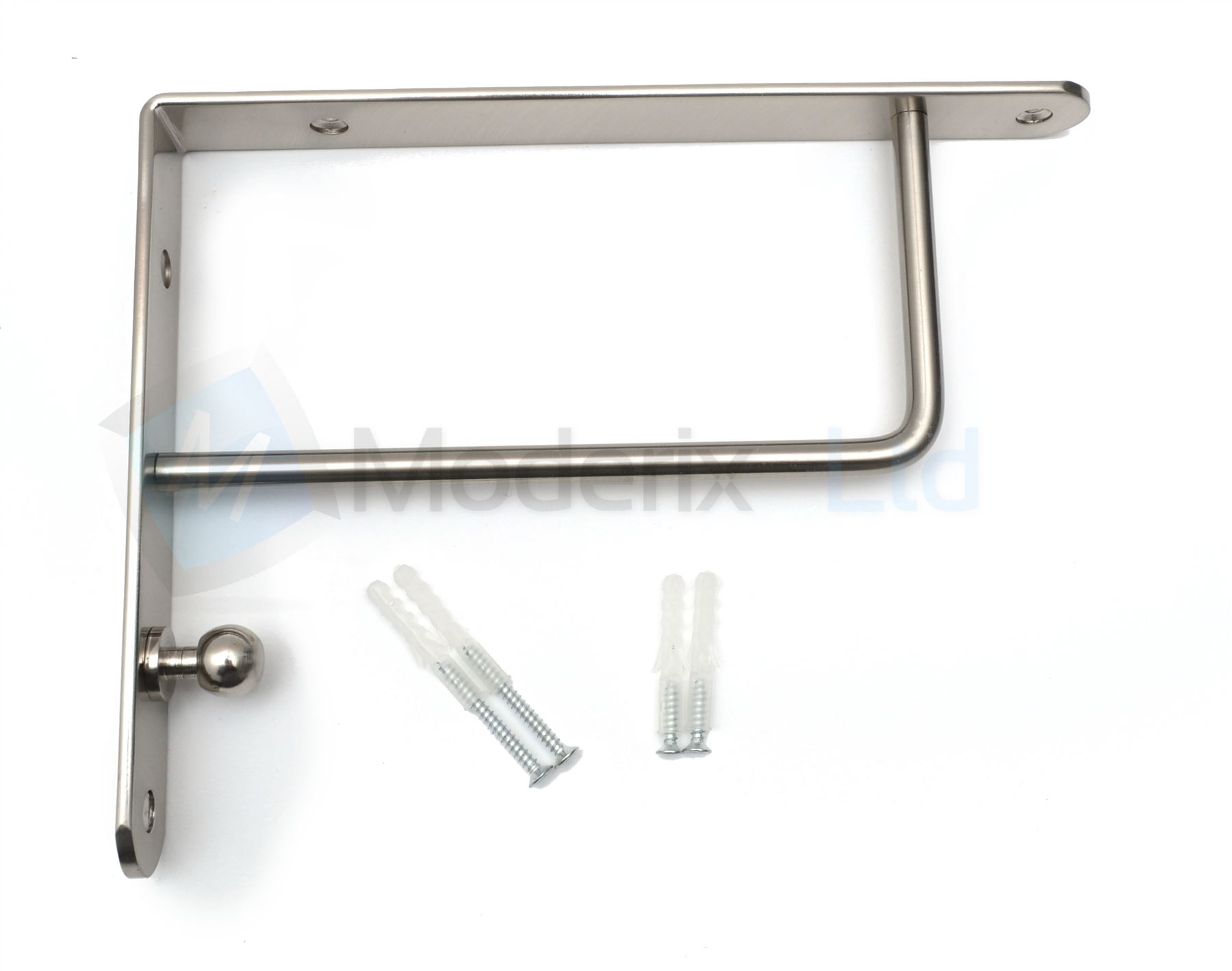 Strong Metal Shelf Supports Bracket High Quality Chrome Satin Pair