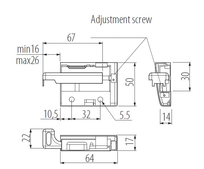 UNIVERSAL WALL HANGING BRACKET WITH COVER FOR KITCHEN CUPBOARD LEFT eBay