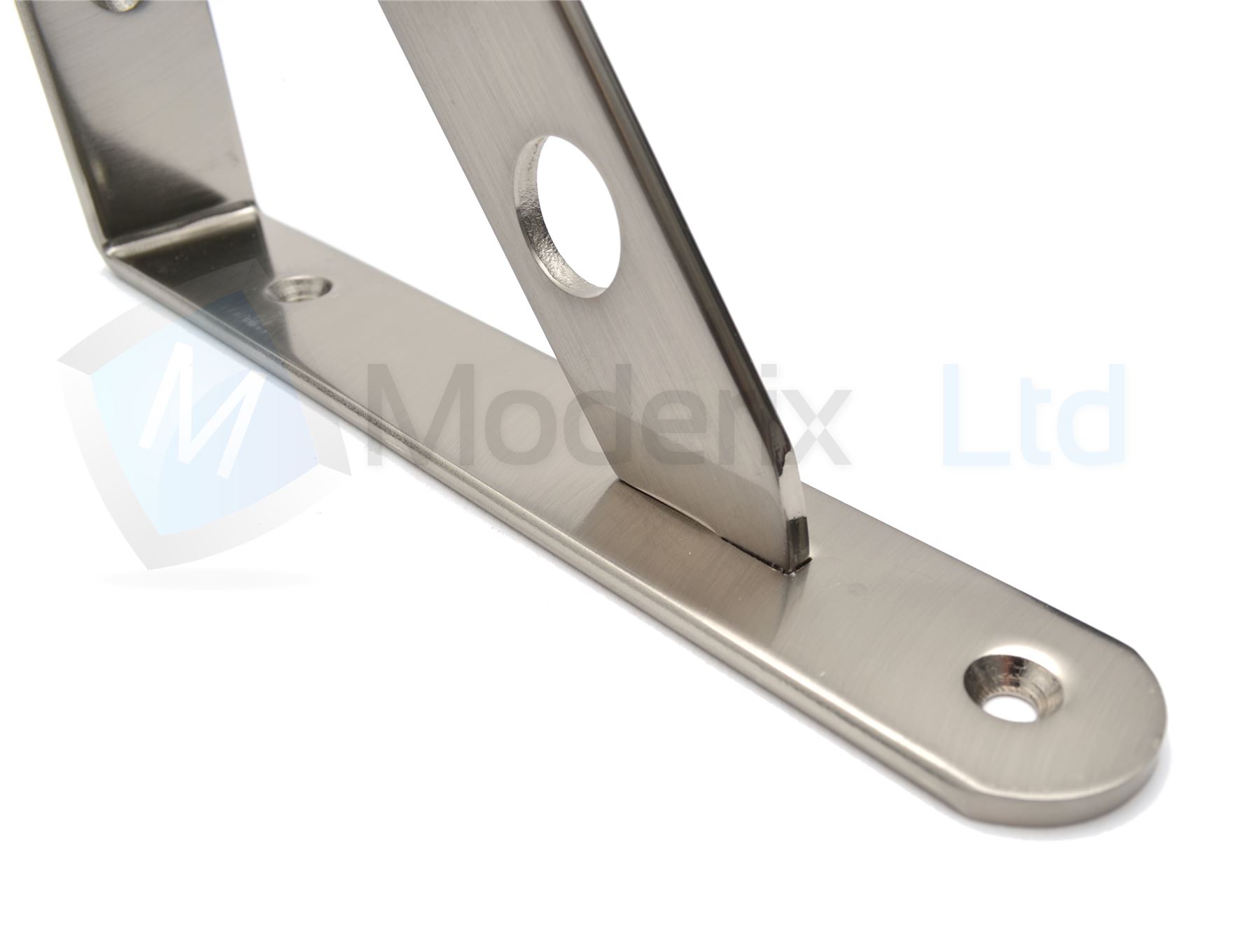 Strong Metal Shelf Supports Bracket High Quality Chrome Satin Pair