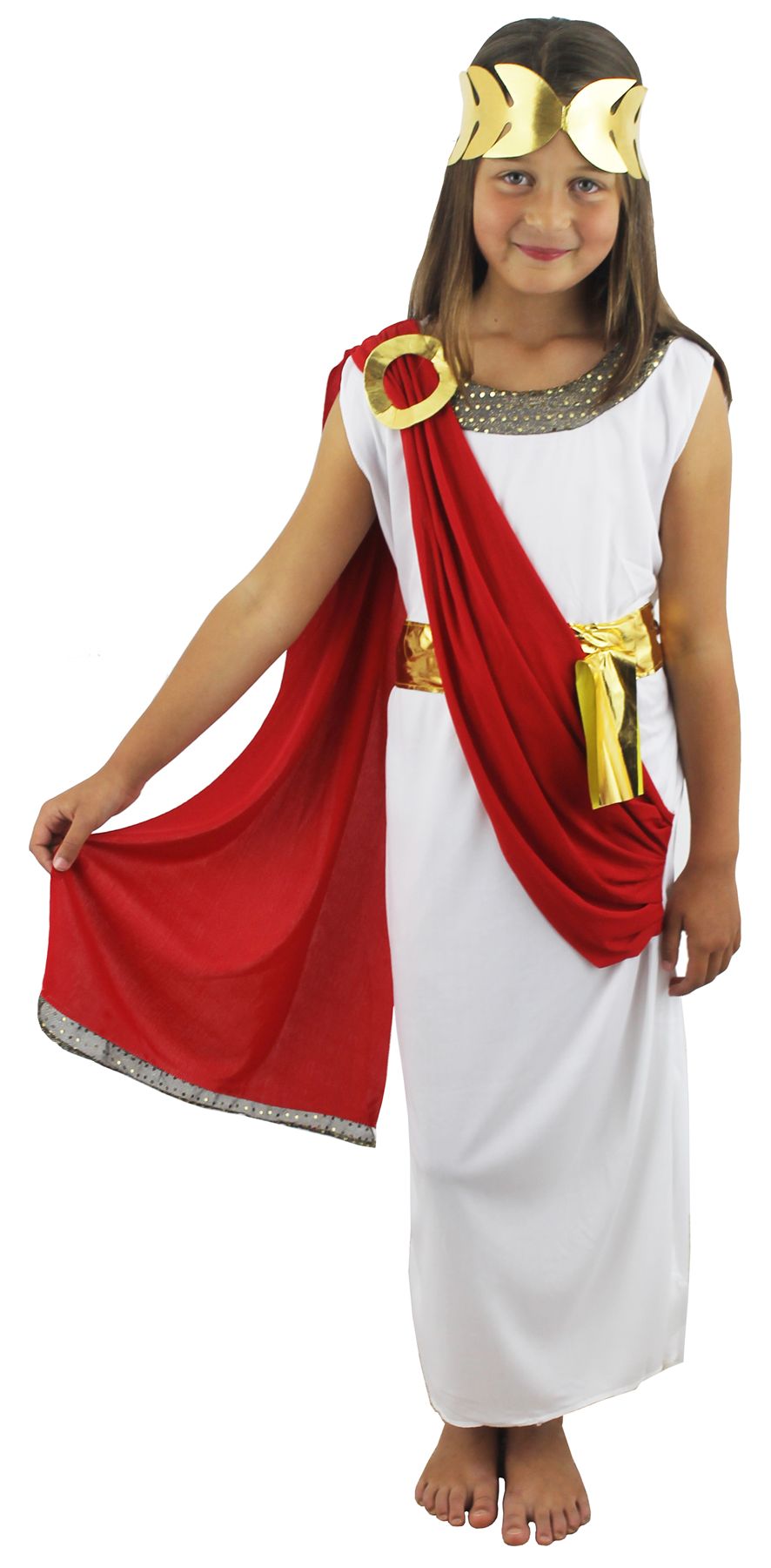 Costume Bambina Dea Romana Toga Greca