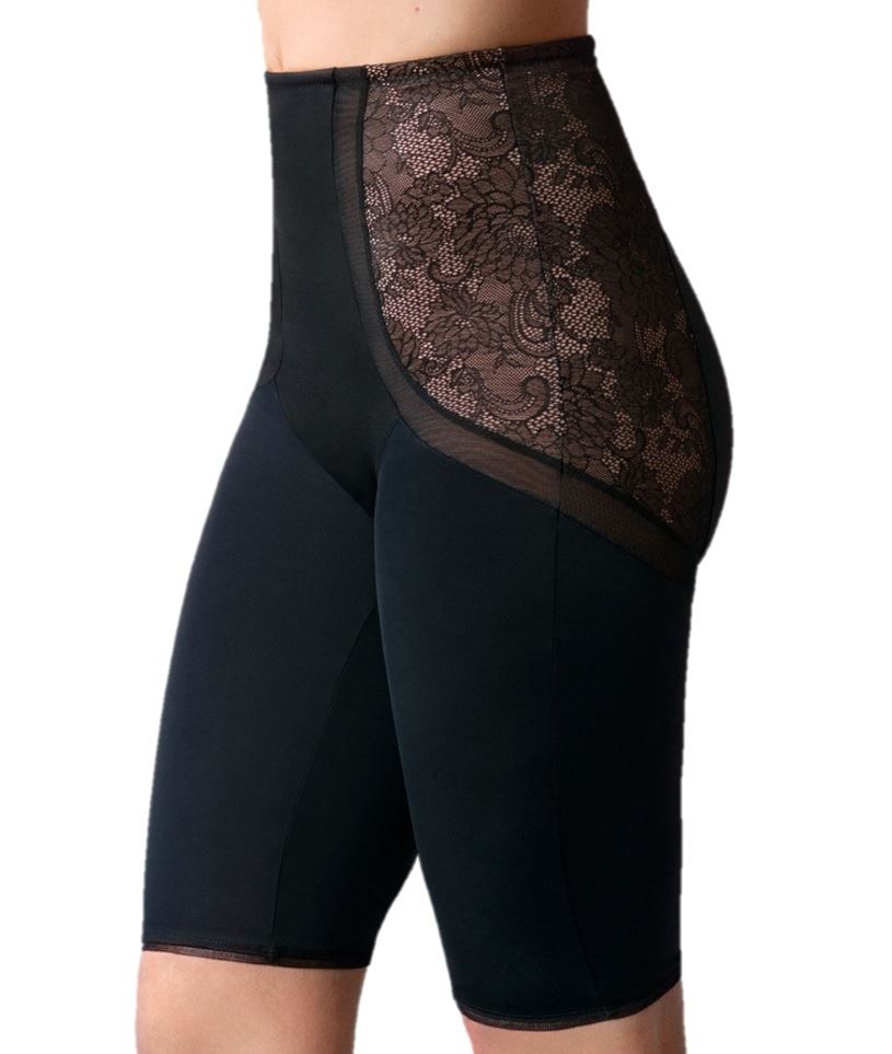 Playtex Expert in Silhouette Firm Support Long Leg Shorts P01OU Black