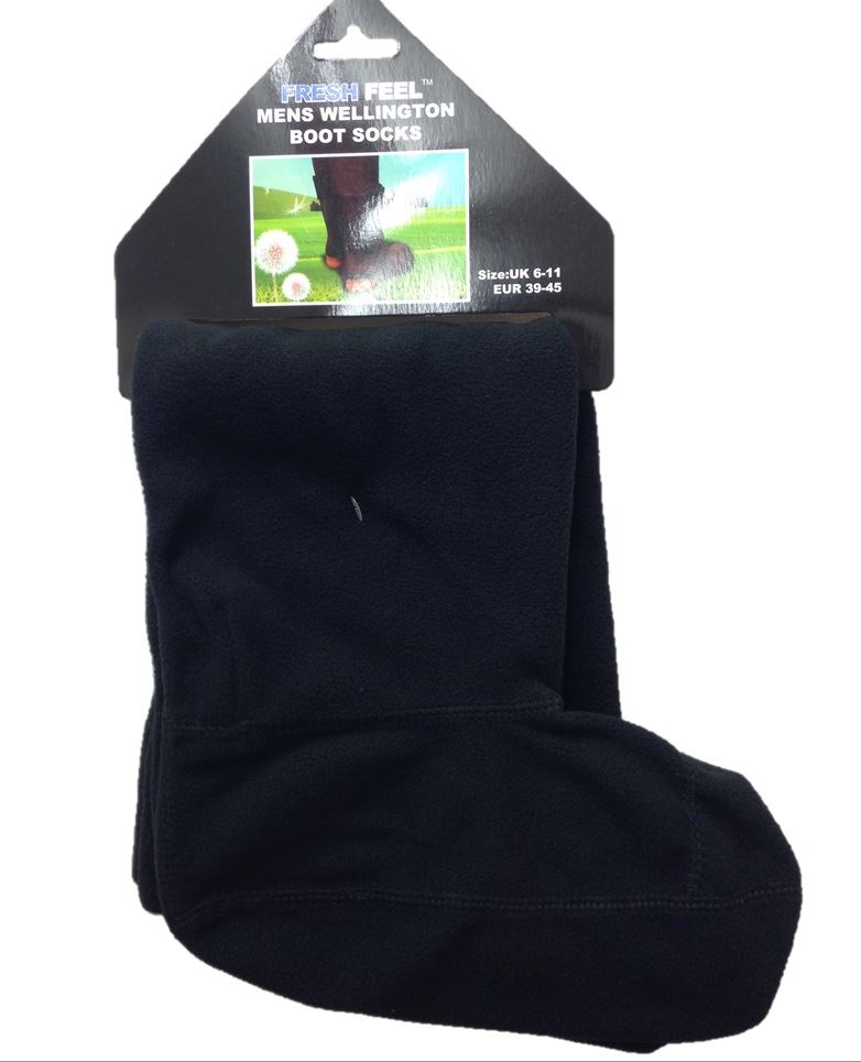 Mens & Ladies Fleece Wellie Wellington Boot Socks Liners Welly Warm 6