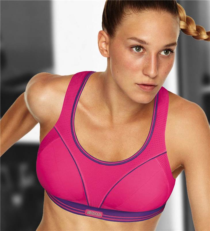 NEW Shock Absorber Run Running Sports Bra Top 5044 Pink/Purple 3238 B
