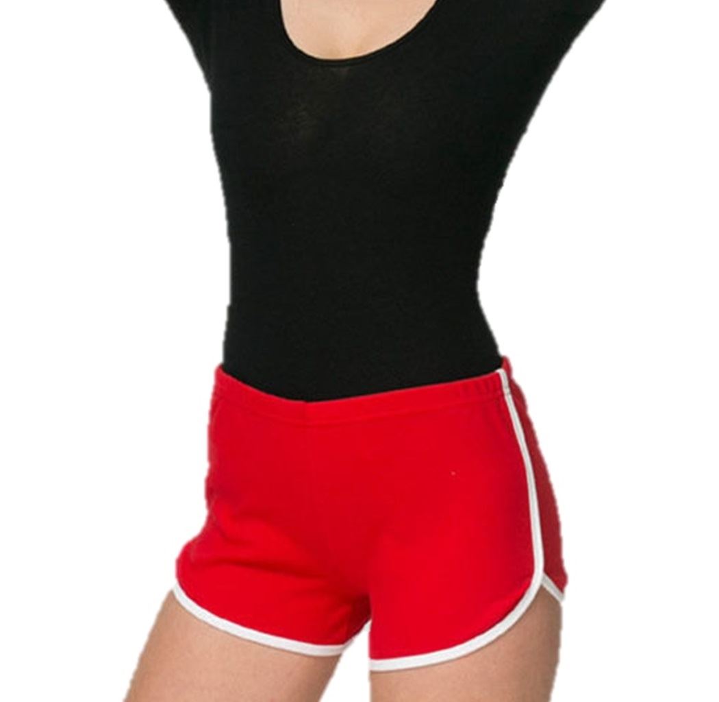 American Apparel Ladies Womens Cotton Interlock Running Sports Shorts