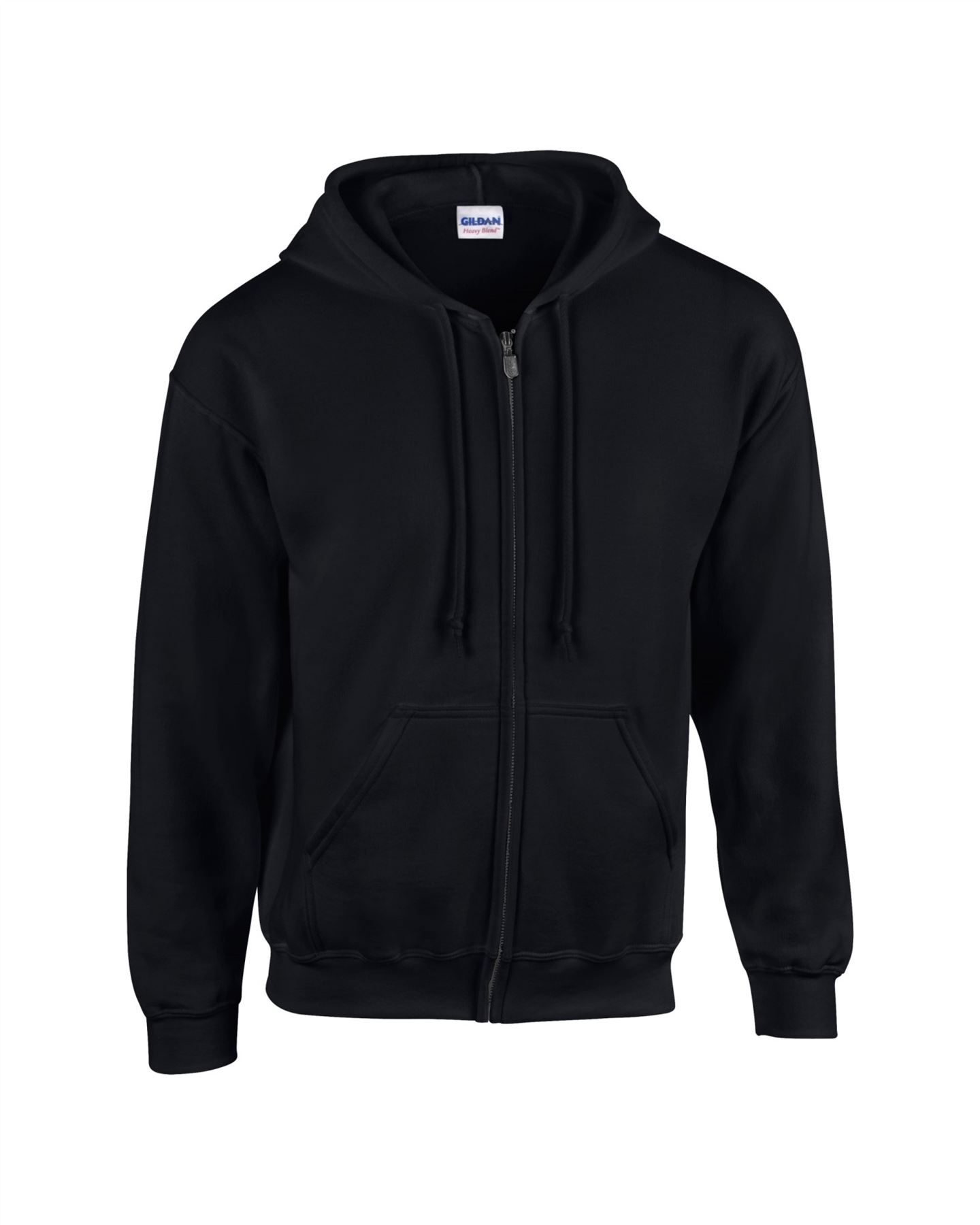 Gents Gildan Heavy Blend Full Zipped Hoodie Hooded Sweatshirt Jumper