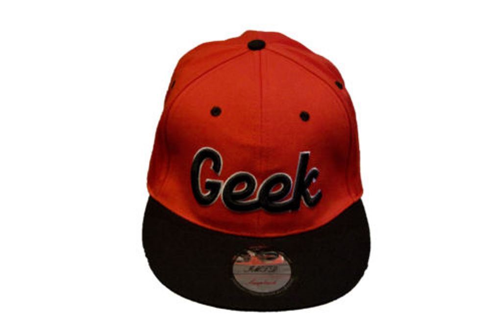 Retro Geek Nerd Snapback Baseball Cap Flat Peak Hat Rear Adjustable Snap Back eBay