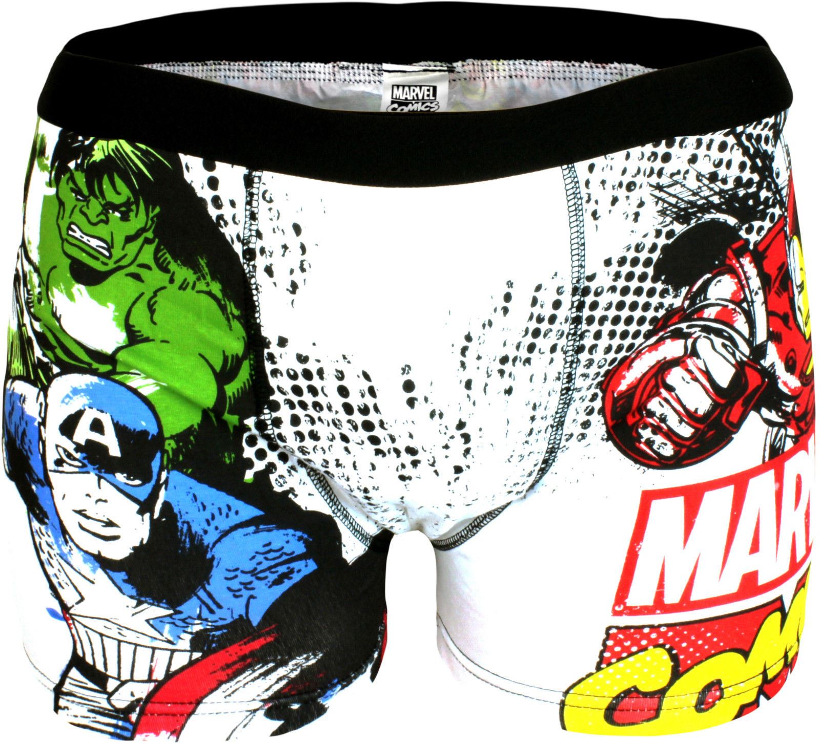 Mens Cartoon Boxer Shorts Batman Flintstones marvel Spiderman Trunks