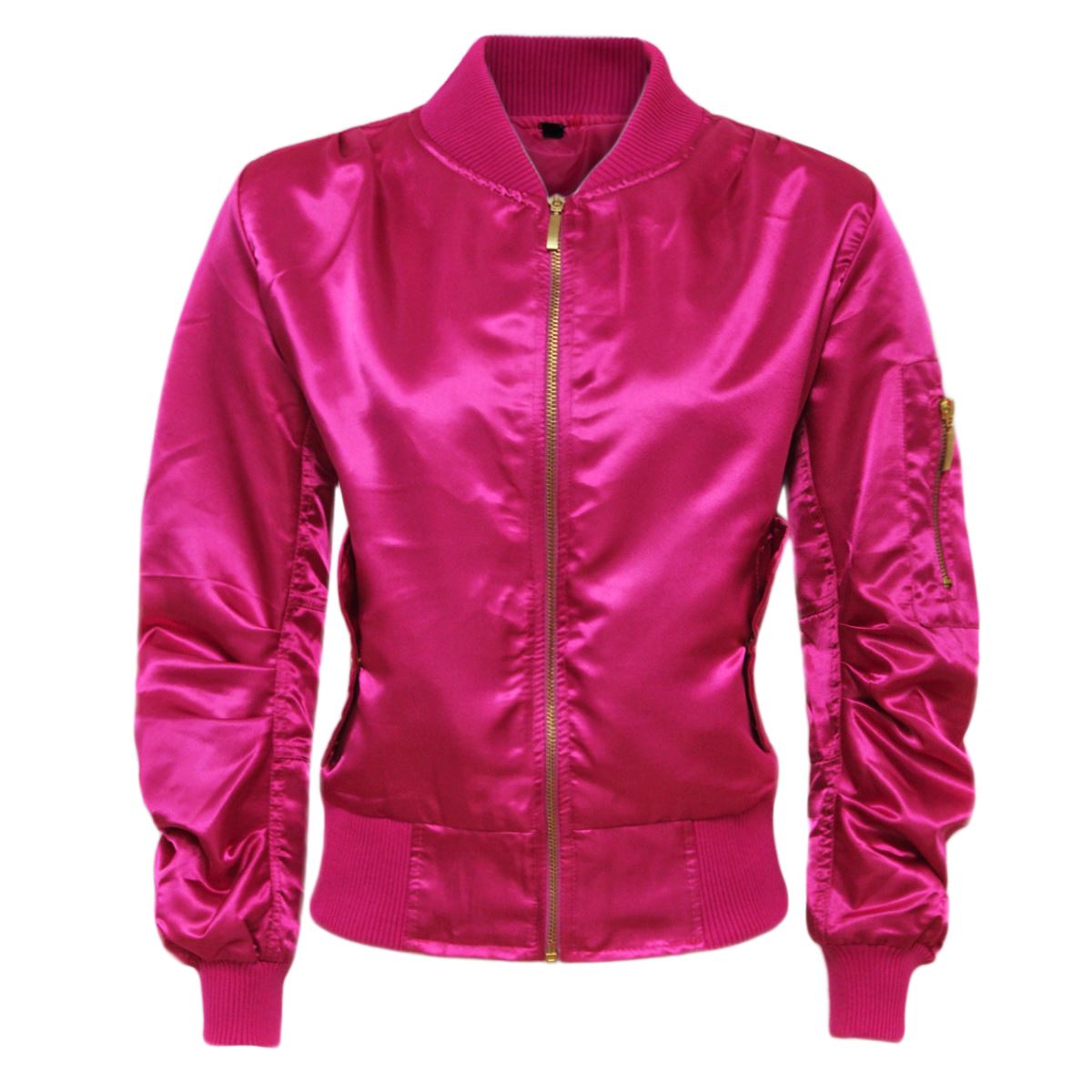 LADIES MA1 SATIN ARMY FLIGHT LIGHTWEIGHT BOMBER BIKER WOMENS RETRO SUMMER JACKET eBay