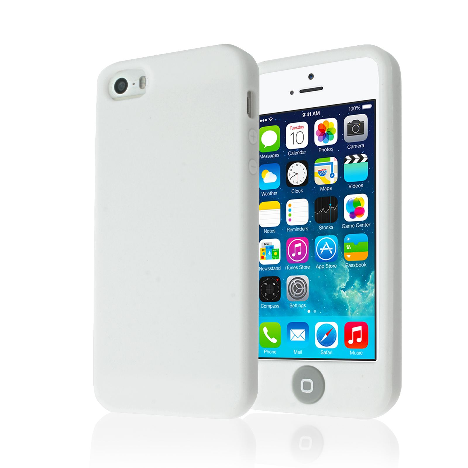 PLAIN SOFT SILICONE BACK GUARD COVER CASE WITH BIG BUTTON FOR APPLE IPHONE 5S 5 eBay