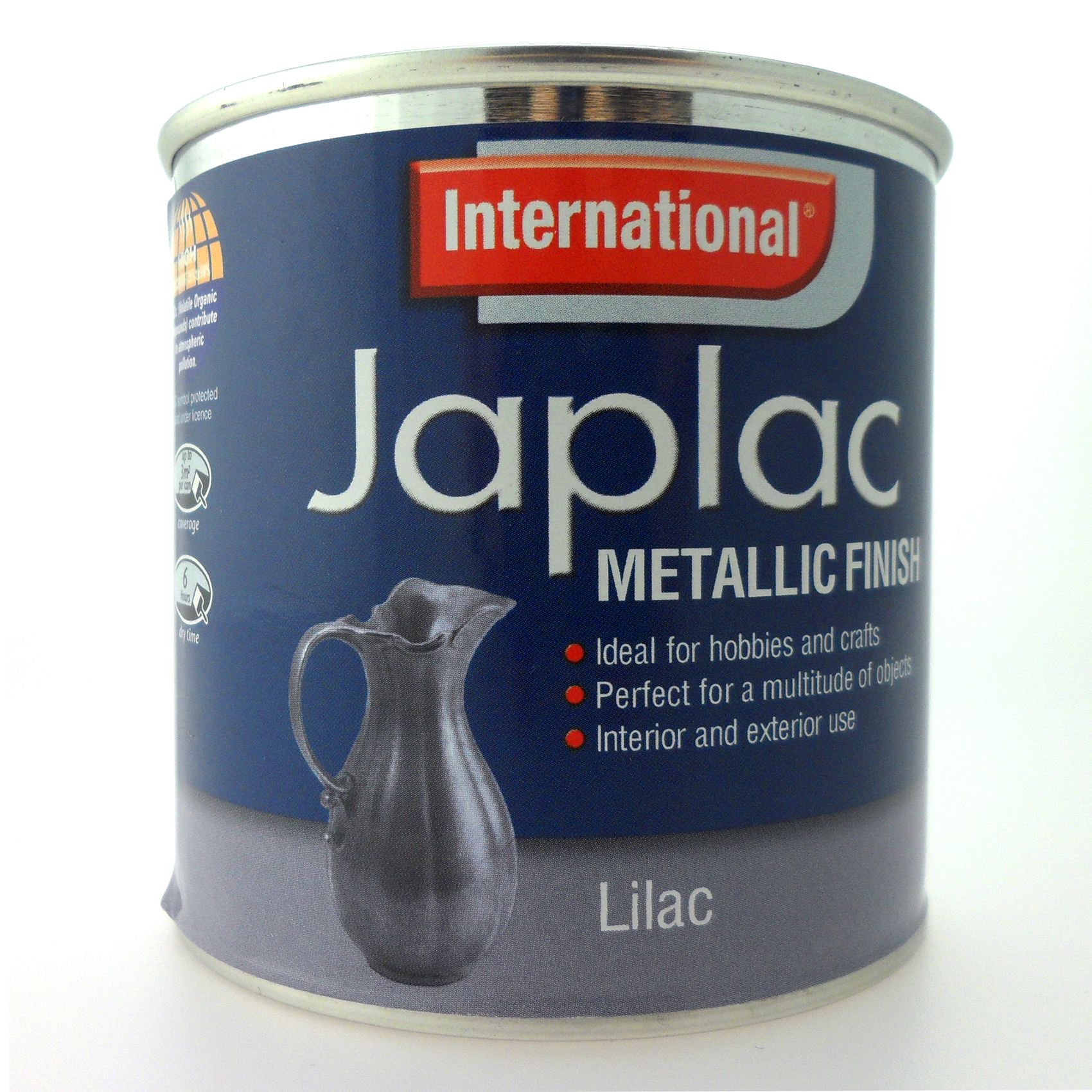 INTERNATIONAL JAPLAC HIGH GLOSS ENAMEL SATIN METALLIC PAINT 250ml