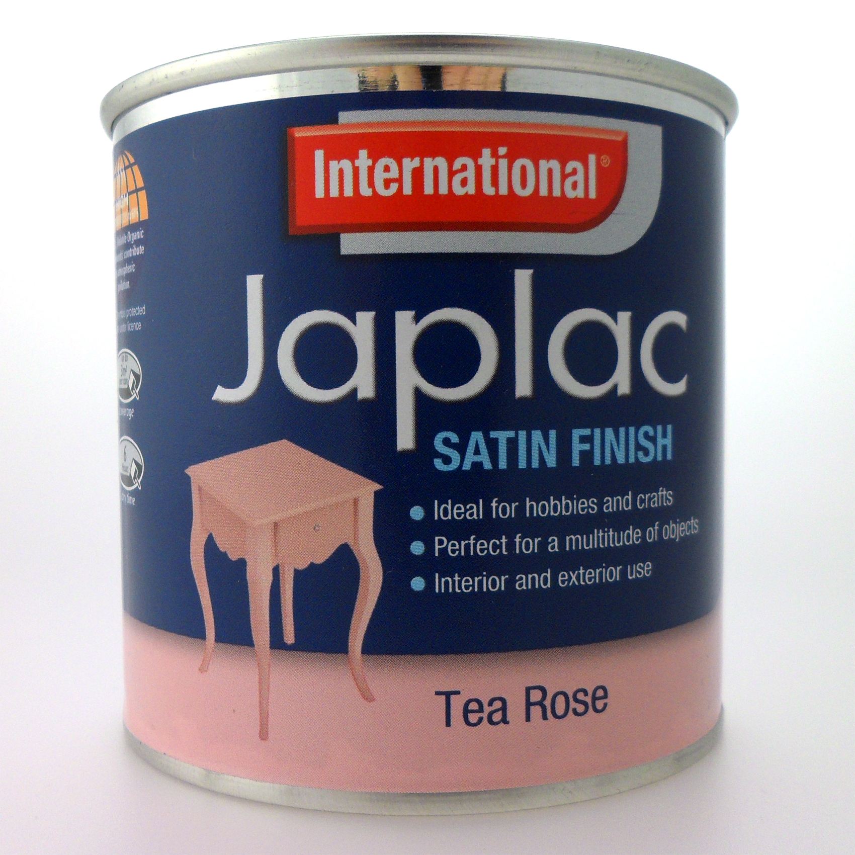 INTERNATIONAL JAPLAC HIGH GLOSS ENAMEL SATIN METALLIC PAINT 250ml