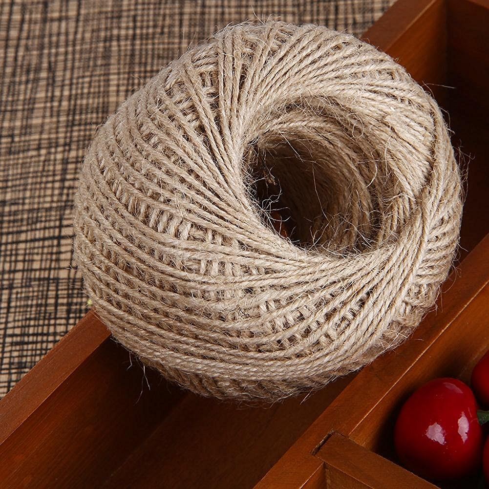 100M Natural Jute Twine String Rope for Art Craft & Decoration eBay