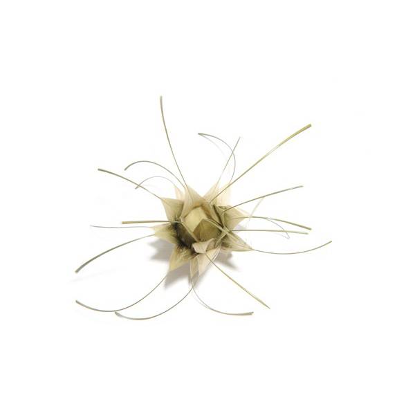 Feather Flower Thistle Bud FL026 - For fascinators, hats & craft use. - Picture 17 of 31