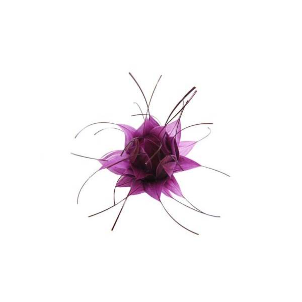 Feather Flower Thistle Bud FL026 - For fascinators, hats & craft use. - Picture 26 of 31