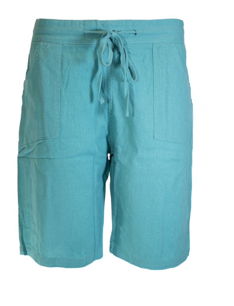 J116 LADIES SUMMER LINEN SHORTS WOMENS POCKETS ELASTICATED WAIST HOLIDAY SHORTS eBay