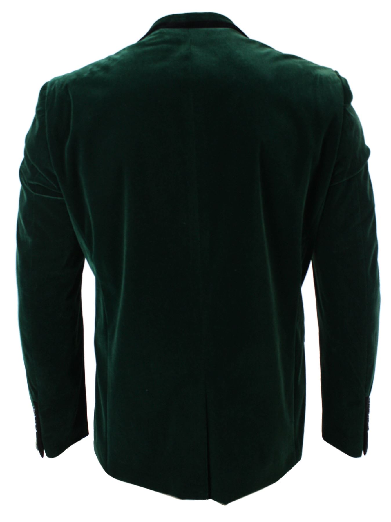 Mens Velvet Bottle Green Blazer Jacket Slim Fit Smart Casual Black Trim eBay
