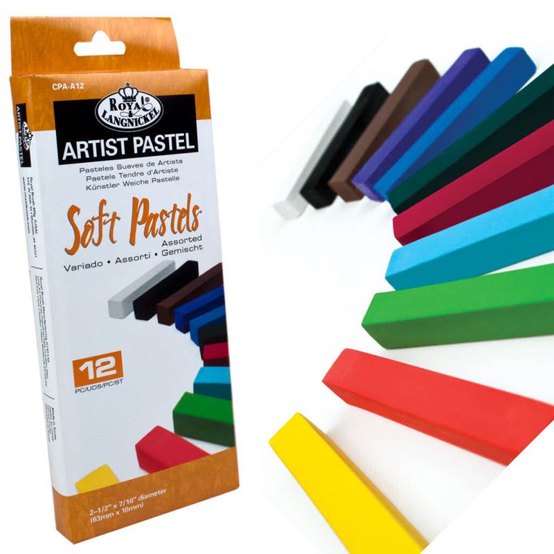 Royal & Langnickel Soft Pastel sticks artist colour grey charcoal 12