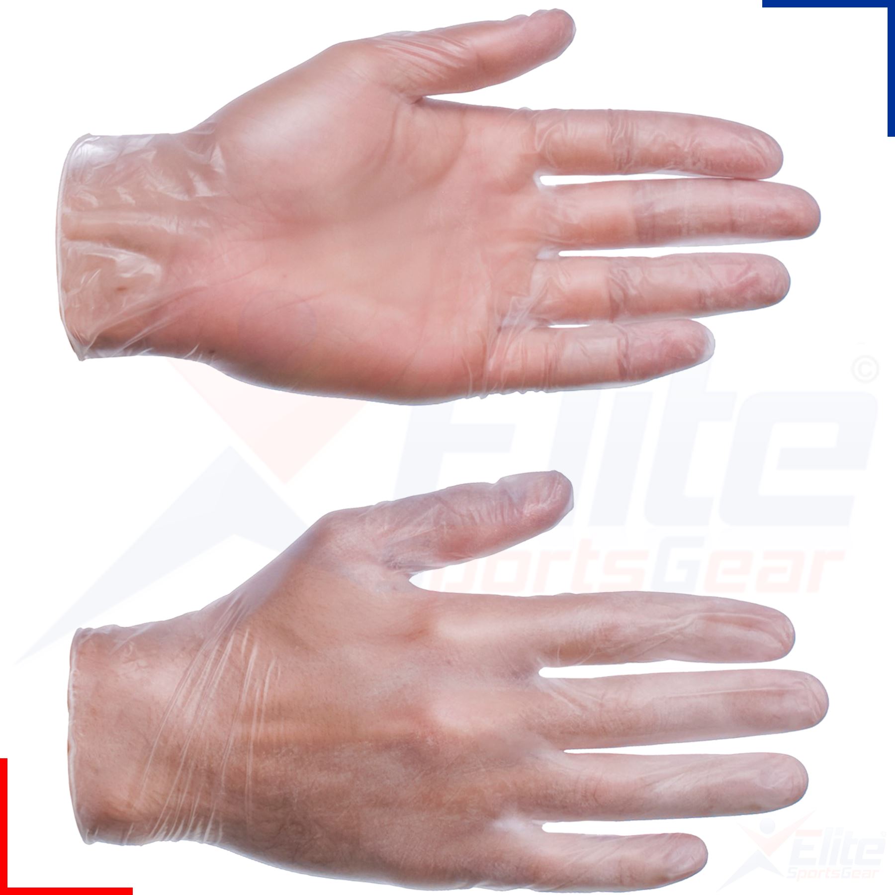 Disposable Latex Clear, Nitrile or Vinyl Blue Gloves Powdered or