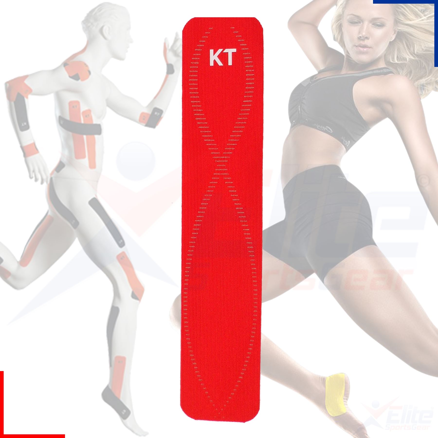 KT Tape Pro Synthetic Kinesiology Therapeutic Fitness Tape Precut